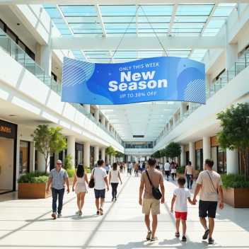 S-curve Hanging Sign