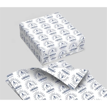 One Color Custom Gift Wrap Sheets