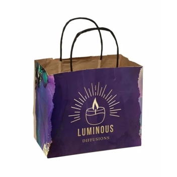 Multi-sided Full Color Short Shopper With Custom Handles