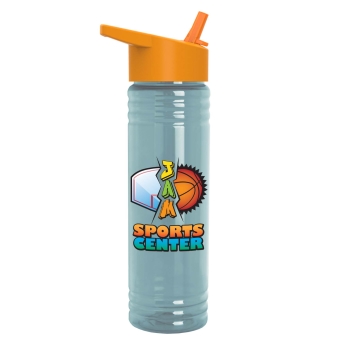 24 Oz. Slim Fit Upcycle Rpet Bottles With Flip Straw  Digital