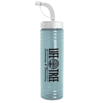 24 Oz. Slim Fit Upcycle Rpet Bottle With Straw