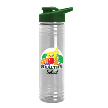 24 Oz. Slim Fit Water Bottles With Drink-thru  - Digital