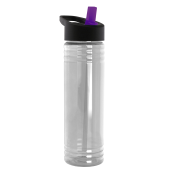 24 Oz. Slim Fit Water Bottles With Flip Straw