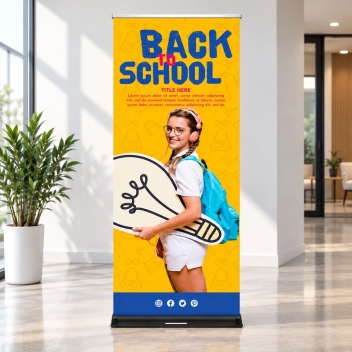 Fabric Banner Stand-premium (square Corners)