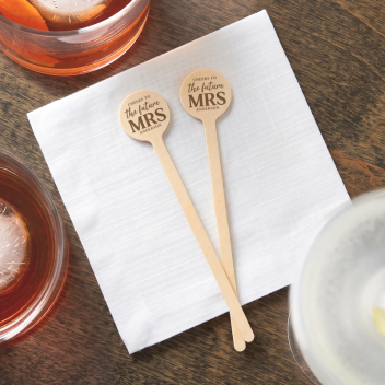 Custom Wooden Drink Stirrers