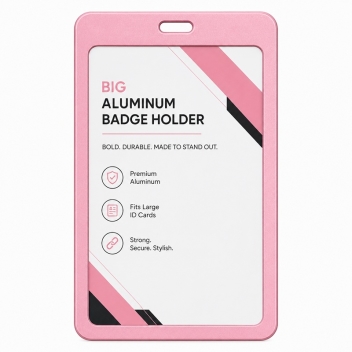 Big Aluminum Badge Holder