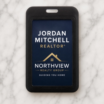 Full Color Printed Plastic Badge Holder