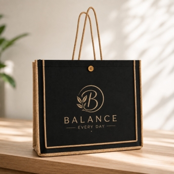 Paradise Jute Tote Bag