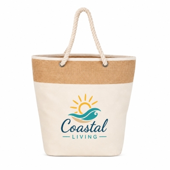 Jute Accent Cotton Rope Totes