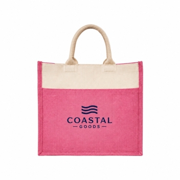 Large Colored Jute Tote Bags