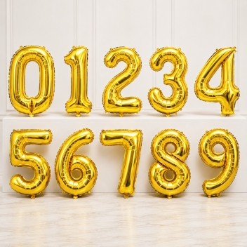 32 Inch Air-inflated Number Foil Balloons