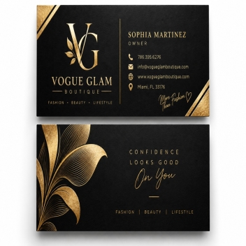 Foil Business Cards