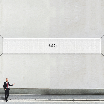 Custom 4' X 25' Mesh Banners