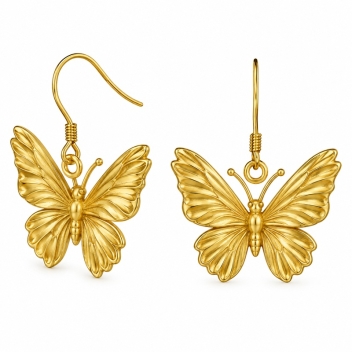 3d Metal Earrings