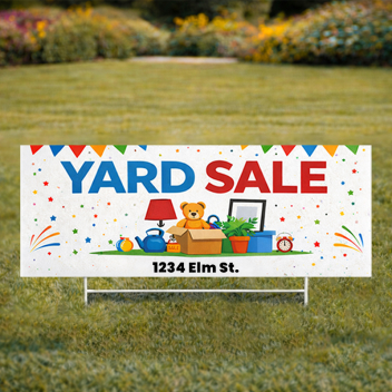 Custom 9" X 24" Yard Signs