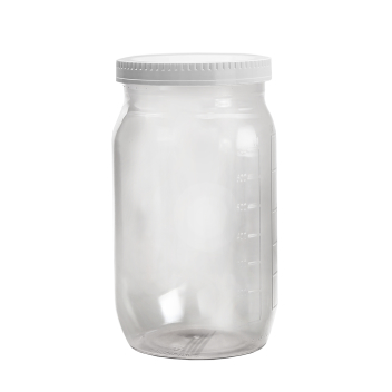 27 Oz. Tritan  Clear Salad Jar With Dressing Container