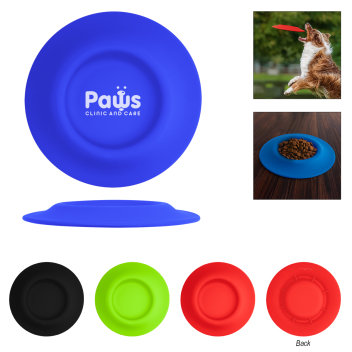 2-in-1 Flying Disc Pet Bowl