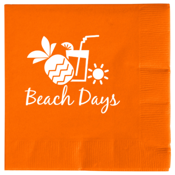 Summer Beach Days 2ply Economy Beverage Napkins Style 139072