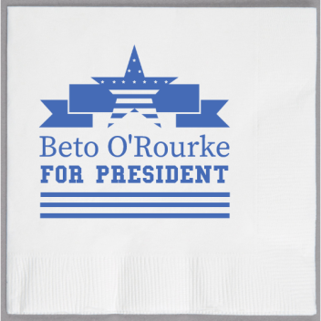 Beto O Rourke Orourke For President 2ply Economy Beverage Napkins Style 110084