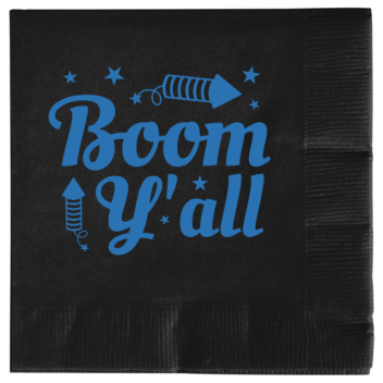 Fourth Of July Boom Yall 2ply Economy Beverage Napkins Style 137025