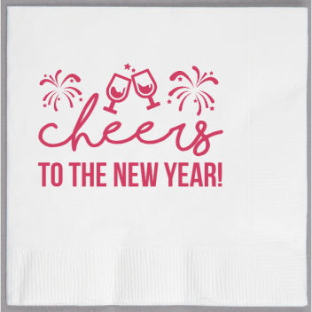 Happy New Year 2020 Cheers To The 2ply Economy Beverage Napkins Style 115252