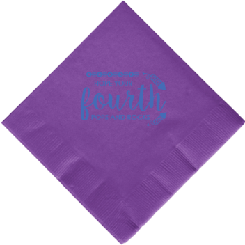 Fourth Of July Hope Your Pops And Rocks 2ply Economy Beverage Napkins Style 107936
