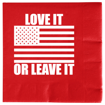 Independence Day Love It Or Leave 2ply Economy Beverage Napkins Style 137887