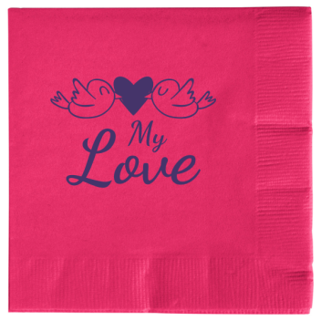 Valentines Day Love My 2ply Economy Beverage Napkins Style 101656