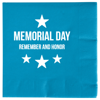 Memorial Day Remember And Honor 2ply Economy Beverage Napkins Style 106265