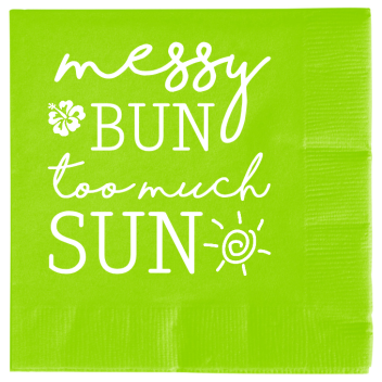 Summer Messy Too Much Bun Sun 2ply Economy Beverage Napkins Style 139716