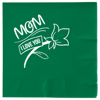Mothers Day Mom I Love You 2ply Economy Beverage Napkins Style 133831
