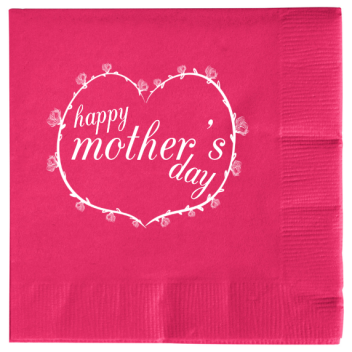 Mother Day Mothers Happy 2ply Economy Beverage Napkins Style 105918