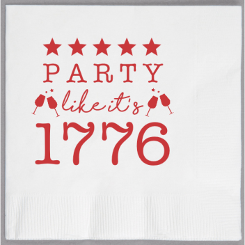Fourth Of July P A 1776 Like It S 2ply Economy Beverage Napkins Style 107798