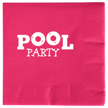 Pool Party 2ply Economy Beverage Napkins Style 107131