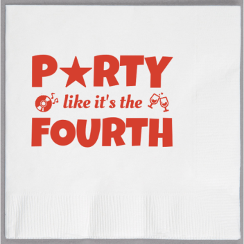 Fourth Of July P Rty Like Its The 2ply Economy Beverage Napkins Style 137026
