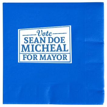 Political Sean Doe Micheal Vote For Mayor 2ply Economy Beverage Napkins Style 111425