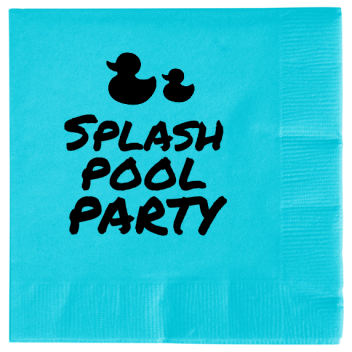 Pool Party Splash 2ply Economy Beverage Napkins Style 107071