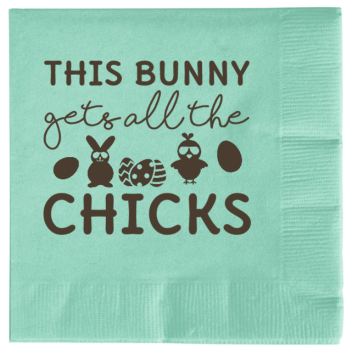 Happy Easter Day This Bunny Chicks Gets All The 2ply Economy Beverage Napkins Style 133433