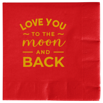 Valentines 2ply Economy Beverage Napkins Style 115428