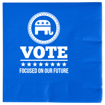 Political Vote Focused On Our Future 2ply Economy Beverage Napkins Style 109853