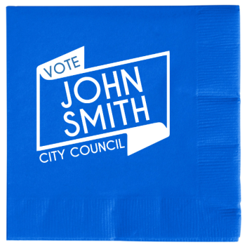 Political Vote John Smith City Council 2ply Economy Beverage Napkins Style 111429