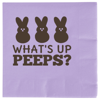 Happy Easter Day Whats Up Peeps 2ply Economy Beverage Napkins Style 133436