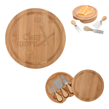 3-piece Bamboo Cheese Server Kit
