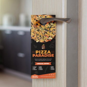 4.25 X 11 Inch Full Color Door Hanger