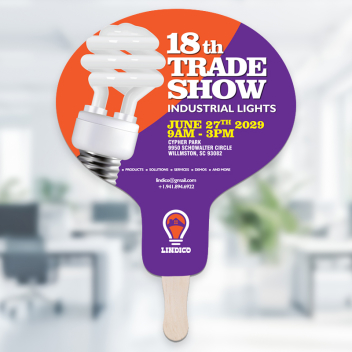 Light Bulb Hand Fans