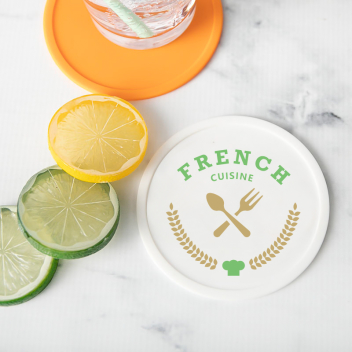 4 Inch Custom Silicone Drink Coasters