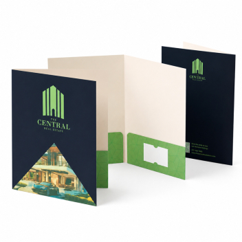 9 X 12 Inch Full Color Two-pocket Presentation Folders