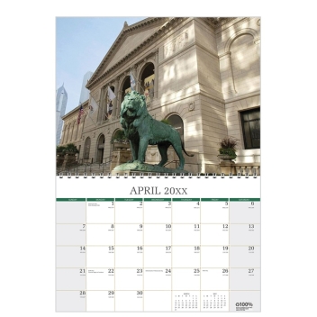 Full Color Custom Cover Wall Calendar - 11 X 17 Inches