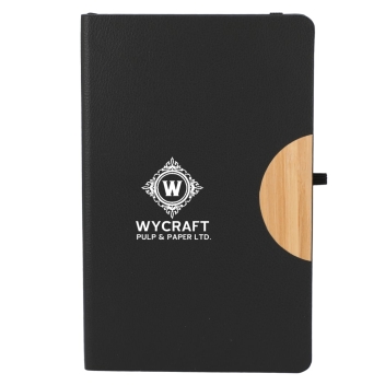 5.5&quot; X 8.5&quot; Kaya Recycled Pu And Bamboo Journal