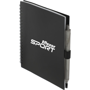 5.5” X 7” Fsc&#174; Recycled Spiral Notebook W/ Rpet Pe